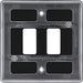 BG RNFB2 Nexus Metal 2G Grid Front Plate - Matt Black - westbasedirect.com