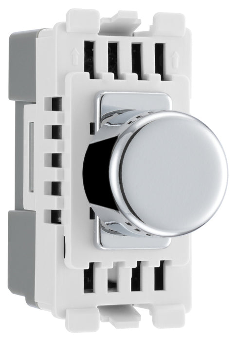 BG RPCDLT Nexus Grid 2-Way Intelligent Dual Mode Dimmer Module - Polished Chrome