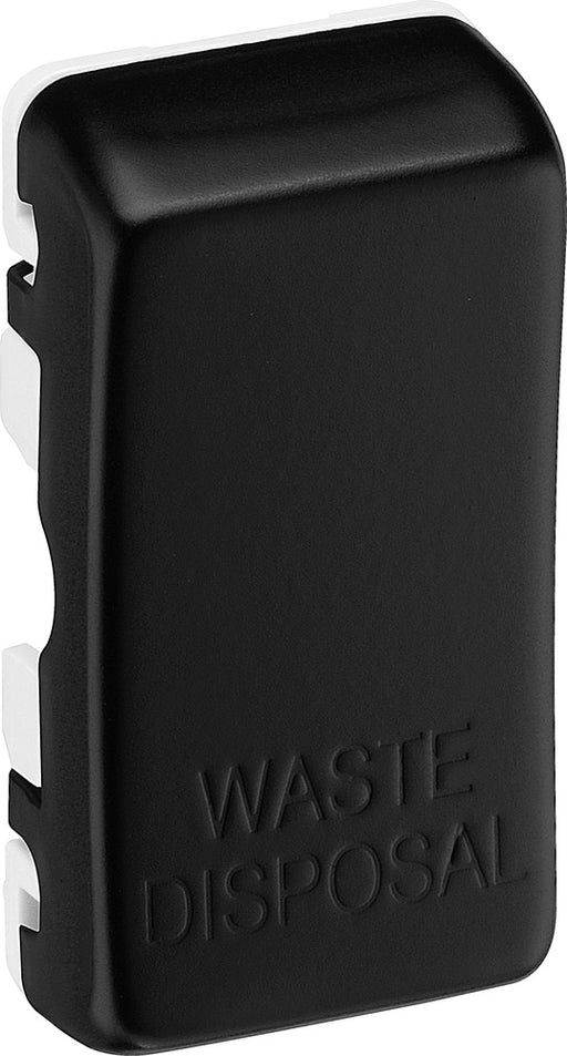 BG RRWDISFB Nexus Grid Rocker Embossed (WASTE DISPOSAL) - Matt Black - westbasedirect.com
