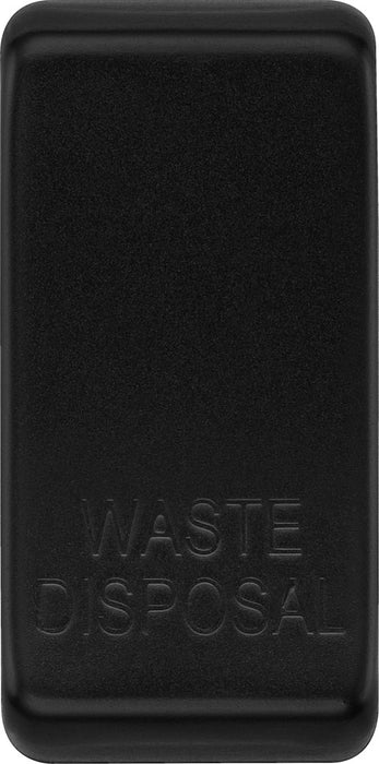 BG RRWDISFB Nexus Grid Rocker Embossed (WASTE DISPOSAL) - Matt Black - westbasedirect.com