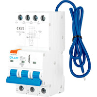 LIVE Electrical RTN350B-030N 3P+N 50A B Curve 10kA 30mA Type A RCBO