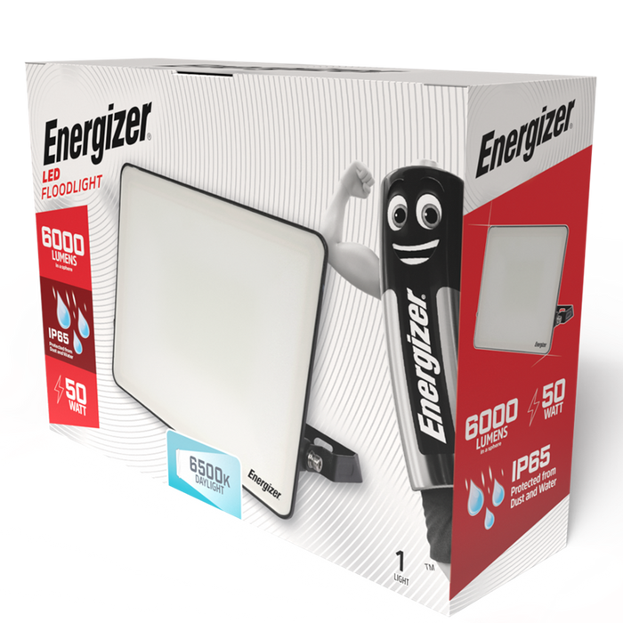 Energizer S10933 50W 6000lm LED Floodlight Daylight 6500K