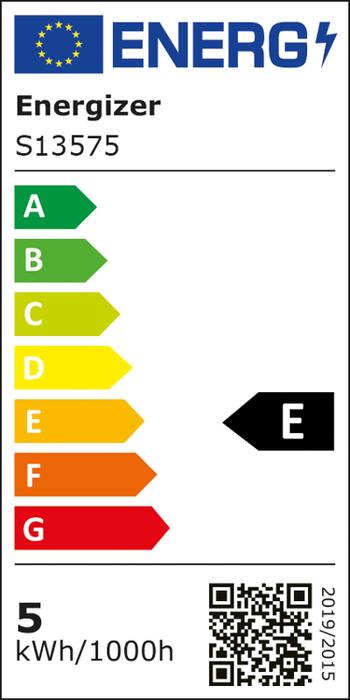 Energizer S13575 4.9W 470lm B22 BC GLS LED Bulb Opal Daylight 6500K