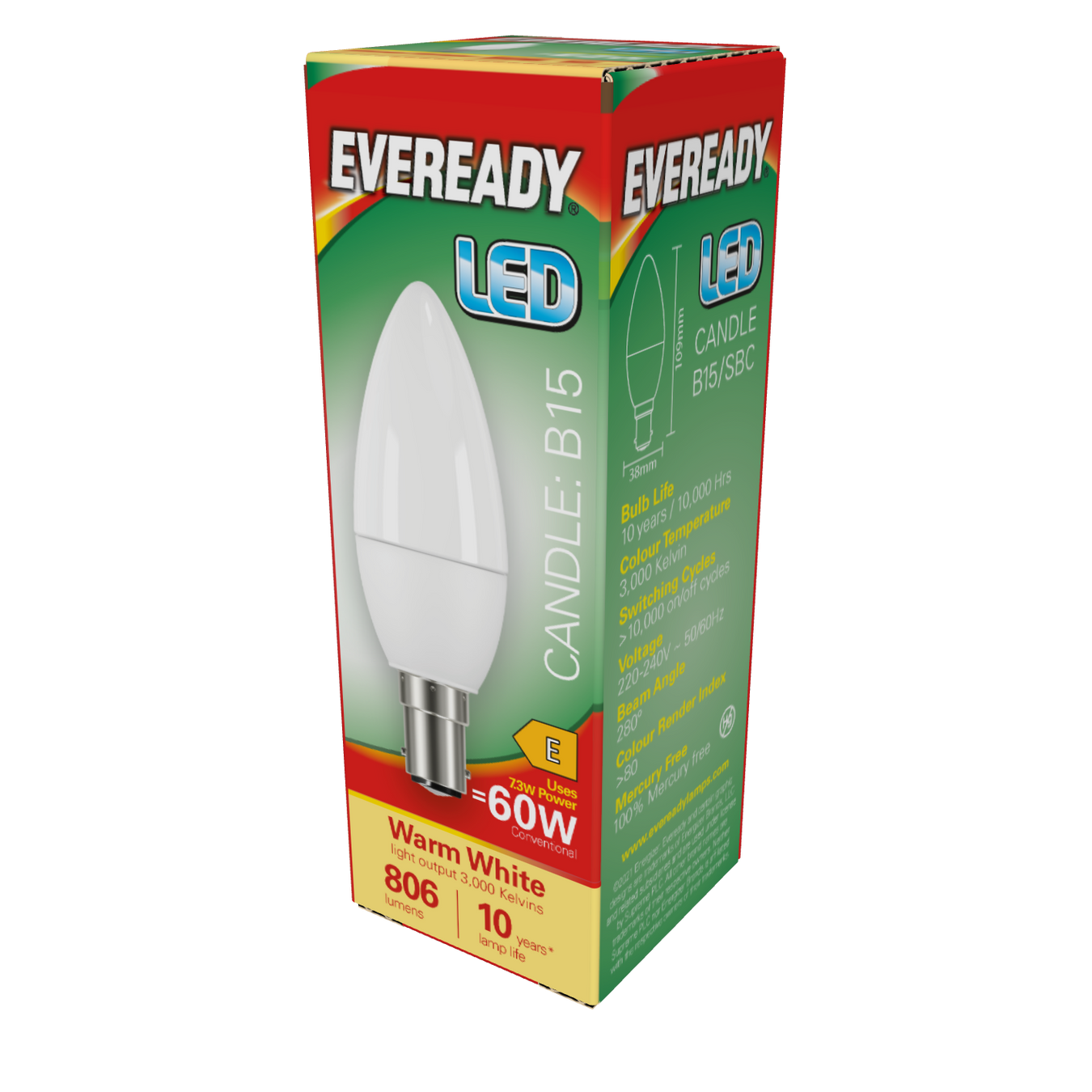 Eveready B15 (SBC) LED Bulbs