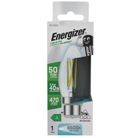 Energizer S29639 A Rated LED Elite Candle B22 Filament 470lm 2.2W 6500K (Daylight)