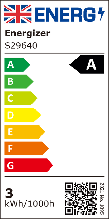 Energizer S29640 A Rated LED Elite Candle E14 Filament 470lm 2.2W 2700K (Warm White)