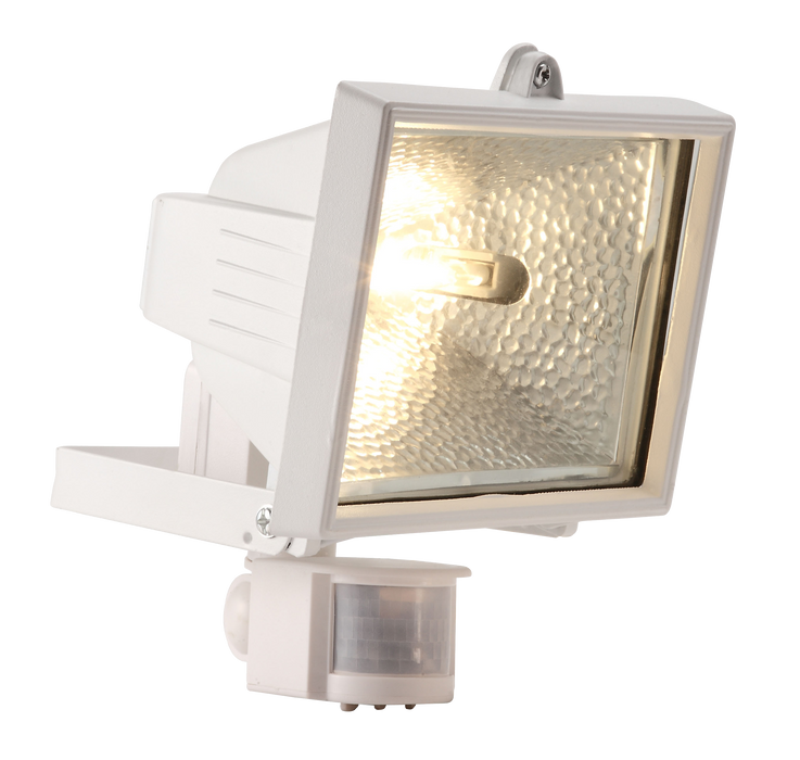 Powermaster S5890 400W IP44 Halogen PIR Floodlight - White (Lamp Not Included)