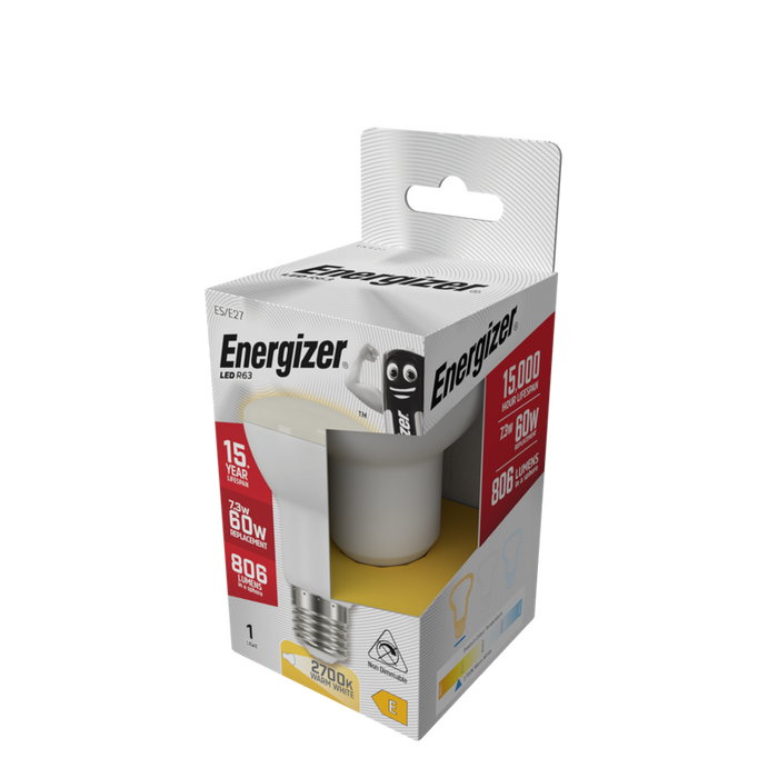 Energizer S9015 7.3W 806lm E27 ES R63 High Tech LED Bulb Warm White 2700K - westbasedirect.com