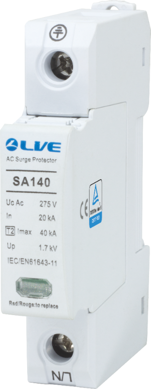 LIVE Electrical SA120 1 Pole 10kA/20kA Type 2 Surge Protective Device (SPD) - westbasedirect.com
