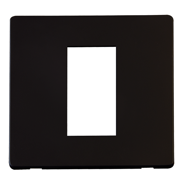 Click SCP310MB Definity 1G Single Media Mod Plate - Metal Black ...