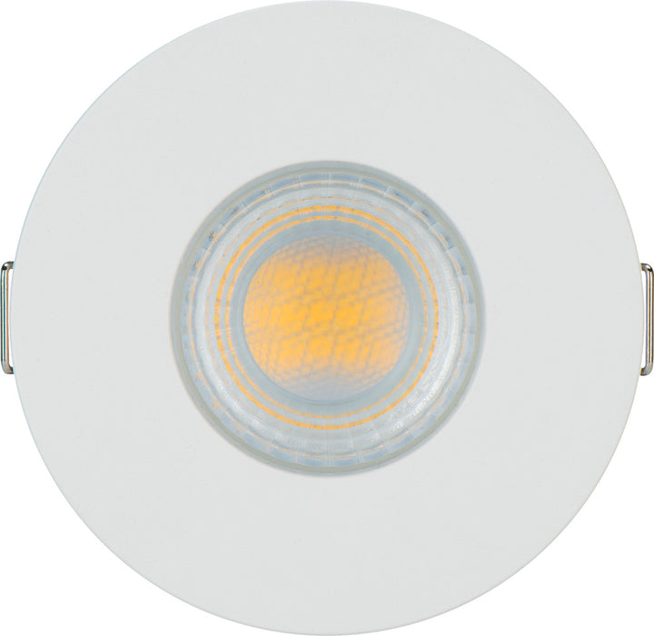 Luceco SFTF5W40 FType Spot Decorative LED Downlight 5W 550Lm 4000K Dimmable IP65 White Bezel - Flat