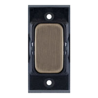 Selectric SGRID360-127 GRID360 Blanking Plate Module - Antique Brass, Black Insert