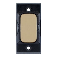 Selectric SGRID360-142 GRID360 Blanking Plate Module - Satin Brass, Black Insert
