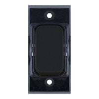 Selectric SGRID360-149 GRID360 10A Retractive Switch Module - Matt Black, Black Insert
