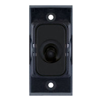 Selectric SGRID360-158 GRID360 10A 2 Way Toggle Switch Module - Matt Black, Black Insert