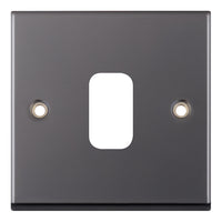 Selectric SGRID360-195 GRID360 7M-PRO 1 Aperture Modular Front Plate - Black Nickel