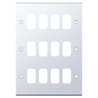 Selectric SGRID360-222 GRID360 5M 12 Aperture Modular Front Plate - Polished Chrome