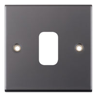 Selectric SGRID360-223 GRID360 5M 1 Aperture Modular Front Plate - Black Nickel