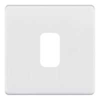 Selectric SGRID360-265 GRID360 5M-PLUS Screwless 1 Aperture Modular Front Plate - Matt White