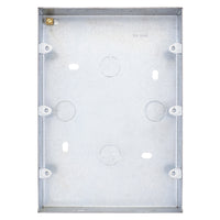 Selectric SGRID360-273 48mm Deep Flush Mount Galvanised Steel Pattress Box for Use with GRID360 12 Aperture Modular Front Plates
