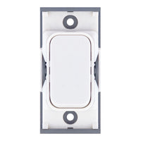 Selectric SGRID360-324 GRID360 10A Retractive Switch Module - Matt White, White Insert