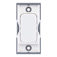 Selectric SGRID360-327 GRID360 20A SP 1 Way Switch Module - Matt White, White Insert