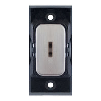Selectric SGRID360-43 GRID360 10A DP Key Switch Module - Satin Chrome, Black Insert