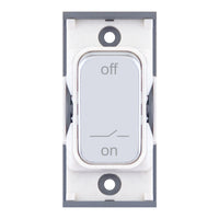 Selectric SGRID360-449 GRID360 10A Fan Isolator Switch Module - Polished Chrome, White Insert