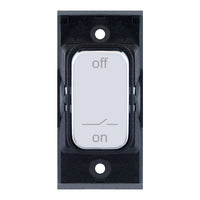 Selectric SGRID360-450 GRID360 10A Fan Isolator Switch Module - Polished Chrome, Black Insert
