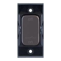 Selectric SGRID360-451 GRID360 10A Fan Isolator Switch Module - Black Nickel, Black Insert