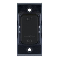 Selectric SGRID360-454 GRID360 10A Fan Isolator Switch Module - Matt Black, Black Insert