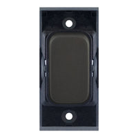 Selectric SGRID360-456 GRID360 10A 1 Way Switch Module - Dark Bronze, Black Insert