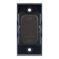 Selectric SGRID360-459 GRID360 10A Fan Isolator Switch Module - Dark Bronze, Black Insert