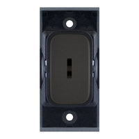 Selectric SGRID360-468 GRID360 20A DP 1 Way Key Switch Module - Dark Bronze, Black Insert