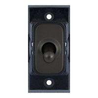 Selectric SGRID360-472 GRID360 10A 2 Way Toggle Switch Module - Dark Bronze, Black Insert