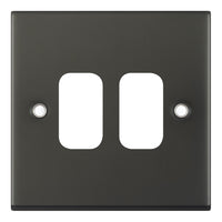 Selectric SGRID360-476 GRID360 5M 2 Aperture Modular Front Plate - Dark Bronze