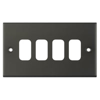 Selectric SGRID360-478 GRID360 5M 4 Aperture Modular Front Plate - Dark Bronze