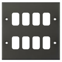 Selectric SGRID360-480 GRID360 5M 8 Aperture Modular Front Plate - Dark Bronze