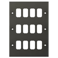 Selectric SGRID360-481 GRID360 5M 12 Aperture Modular Front Plate - Dark Bronze