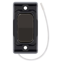 Selectric SGRID360-500 GRID360 Kinetic IP42 Retractive On/Off Switch Module - Dark Bronze, Black Insert