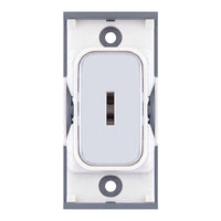 Selectric SGRID360-73 GRID360 10A DP Key Switch Module - Polished Chrome, White Insert