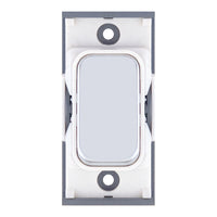 Selectric SGRID360-74 GRID360 10A Retractive Switch Module - Polished Chrome, White Insert
