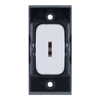 Selectric SGRID360-88 GRID360 10A DP Key Switch Module - Polished Chrome, Black Insert
