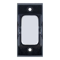 Selectric SGRID360-89 GRID360 10A Retractive Switch Module - Polished Chrome, Black Insert