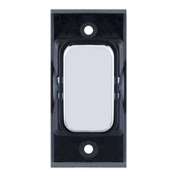 Selectric SGRID360-93 GRID360 20A SP 2 Way Switch Module - Polished Chrome, Black Insert
