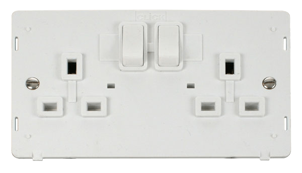 Click SCP115SS Definity Single RJ11/RJ45 Socket Outlet Cover Plate ...