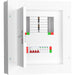 LIVE Electrical TPN04-125S TPN04-125S 4 Way TP&N Distribution Board with 4 Pole 125A Main Switch Incomer & 20/40kA DP SPD - westbasedirect.com