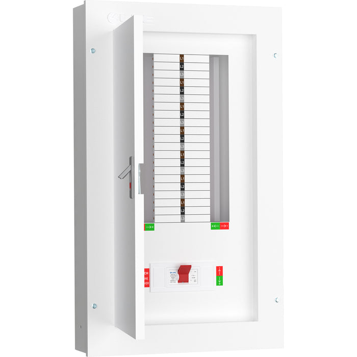 LIVE Electrical TPN14-250 14 Way TP&N Distribution Board with 3 Pole 250A Main Switch Incomer