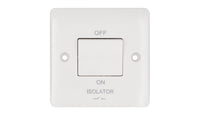 Deta Vimark VP1247 Pro White Moulded 3 Pole Fan Isolator 10A