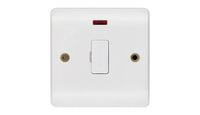 Deta Vimark VP1361 Pro White Moulded 13A Unswitched Spur with Neon